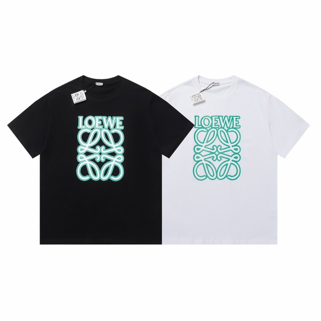 ロエベ LOEWE 2023ss Green Fluorescent Dazzling 半袖Tシャツ 並行